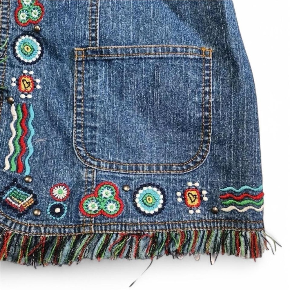 Ruby Rd Blue Jean Jacket with Embroidery - Picture 5 of 7